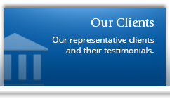 Our representative clients and their testimonials.